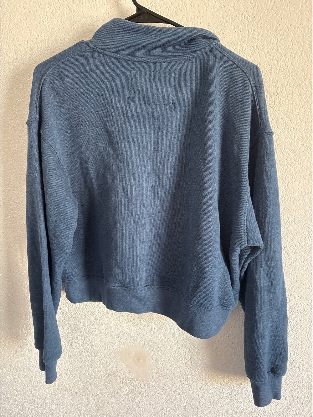 American Eagle Outfitters Women's Blue Button-Up Fleece Pullover Sweatshirt, S - Picture 5 of 5